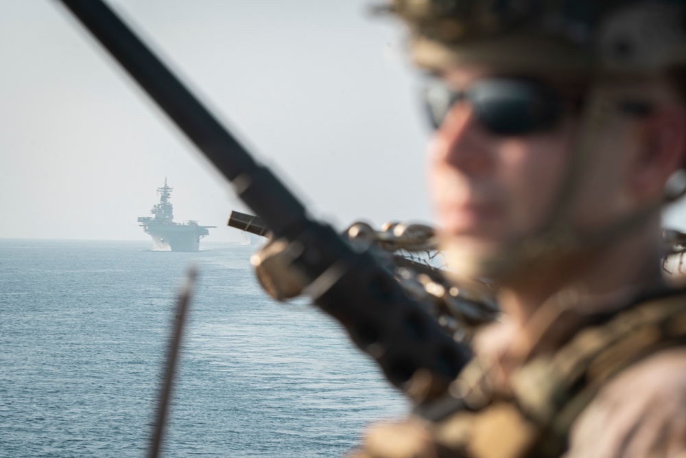 11th MEU, USS Portland transit Strait of Hormuz