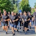 U.S. and Lithuanian Soldiers run together in remembrance of 9/11