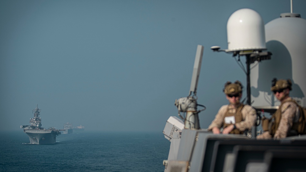 11th MEU, USS Portland transit Strait of Hormuz