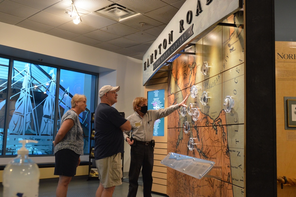 Naval museum volunteers in action