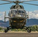 Helicopter prepares to take flight at Colorado aviation event