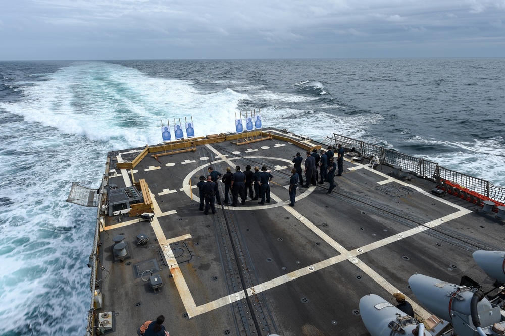 USS Forrest Sherman Conducts Weapons Qualification