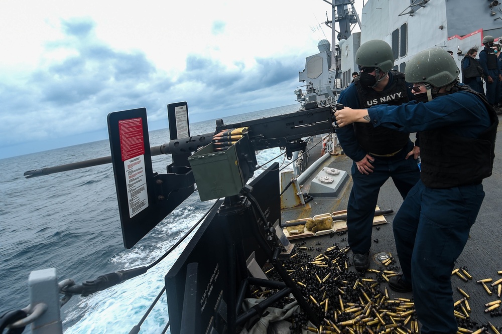 USS Forrest Sherman Conducts Weapons Qualification