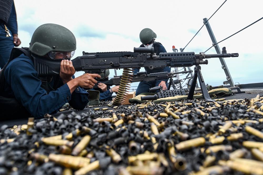 USS Forrest Sherman Conducts Weapons Qualification