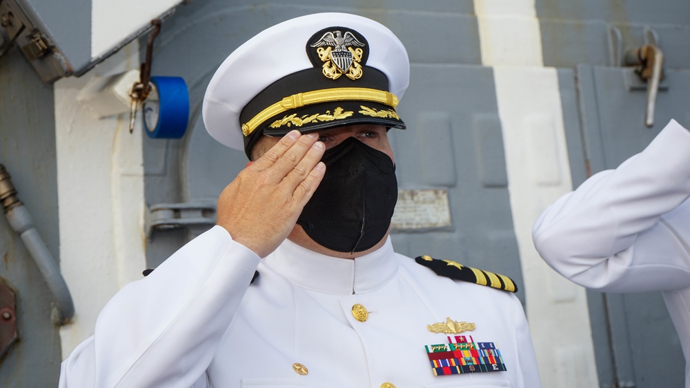 USS Forrest Sherman Conducts Burial-At-Sea