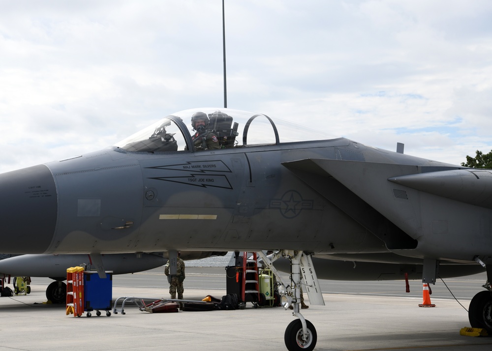 DVIDS - Images - Col. Jim 'Comet' Halley flies Fini flight at the 104th ...