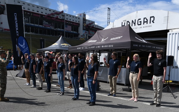 Air Force Recruits During Race Weekend At Bristol