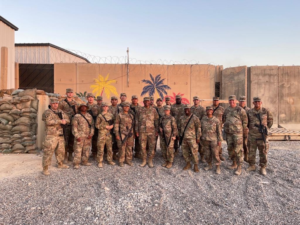 1st TSC CG visits forward logistics element in Iraq
