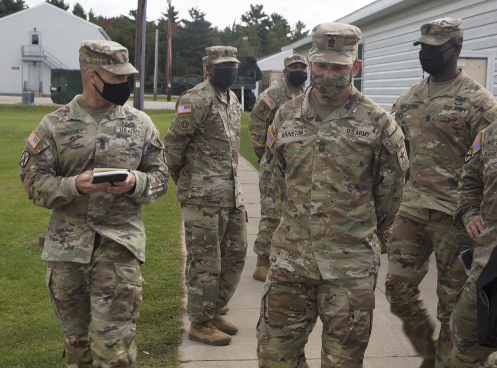 SMA Grinston visits Fort McCoy