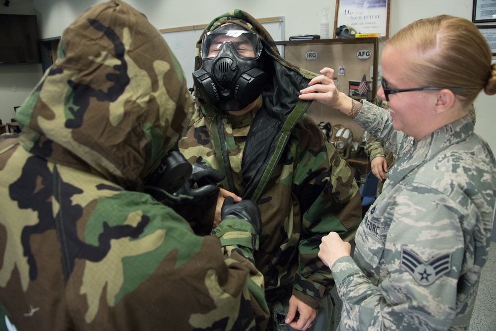 Enhanced CBRNE training helps better protect airmen in contested environments