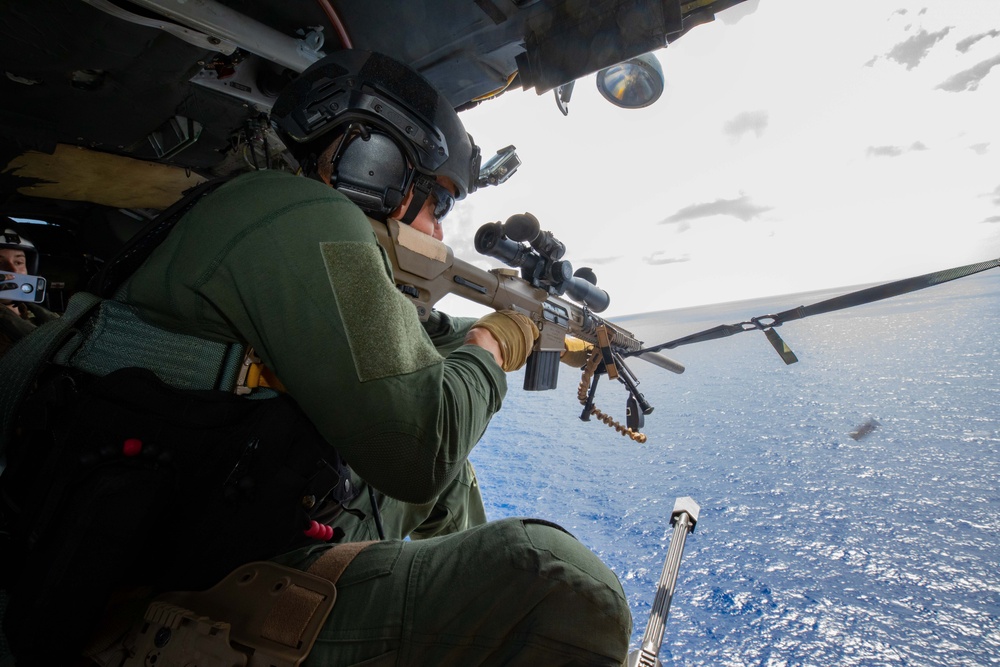 Sioux City's Embarked Coast Guard Det Conducts an Airborne Use of Force Exercise