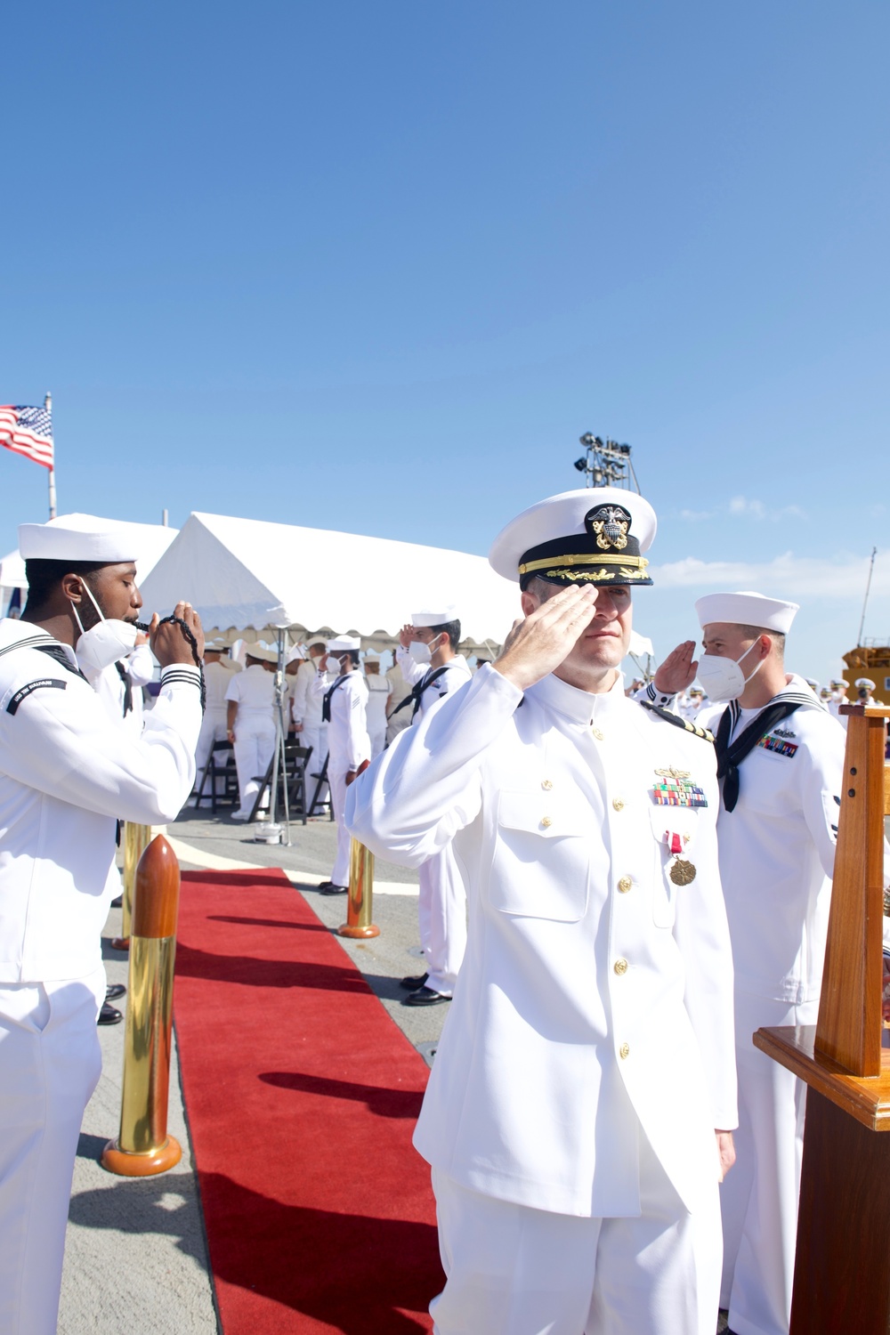 USS The Sullivans Change of Command 2021