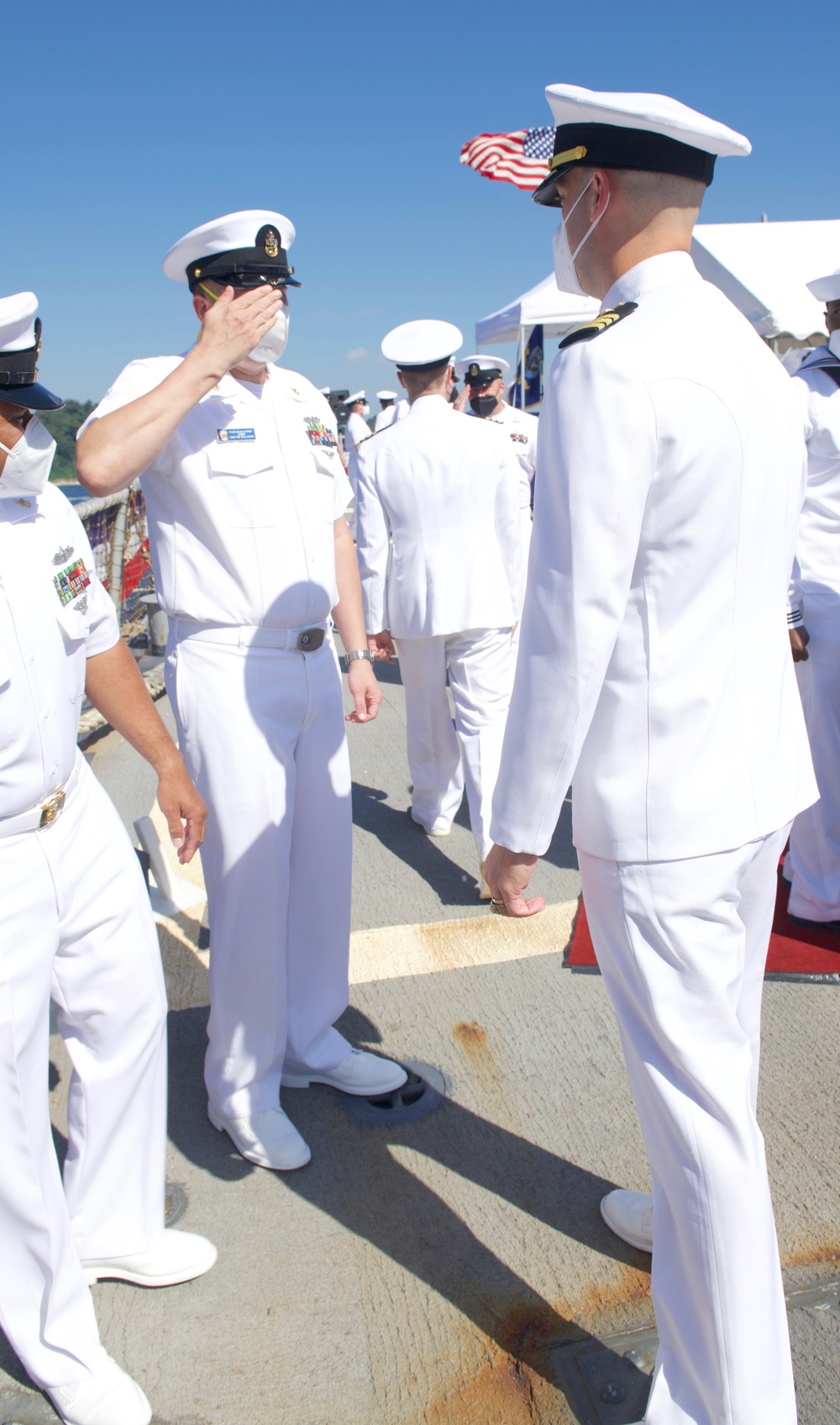 USS The Sullivans Change of Command 2021