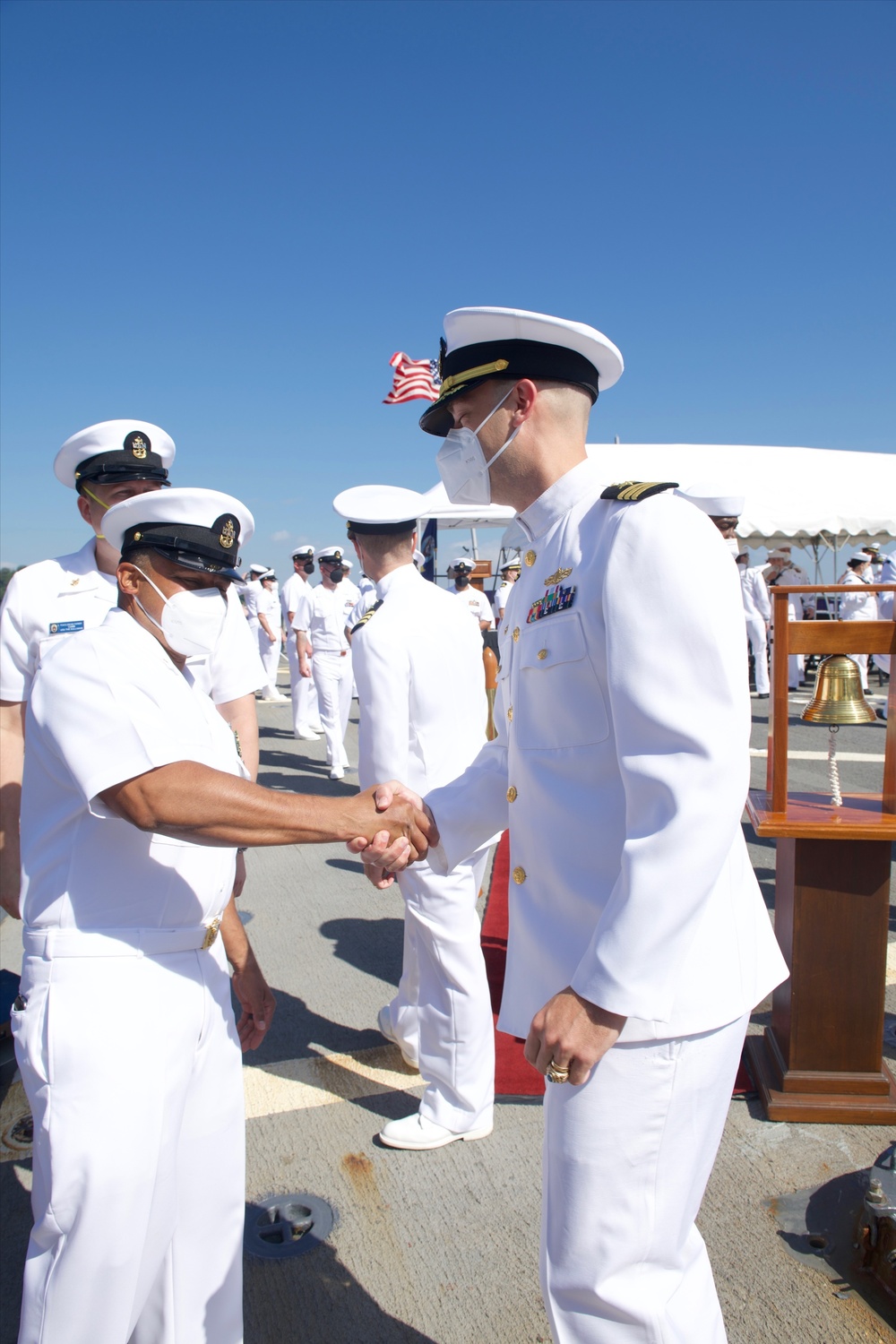 USS The Sullivans Change of Command 2021