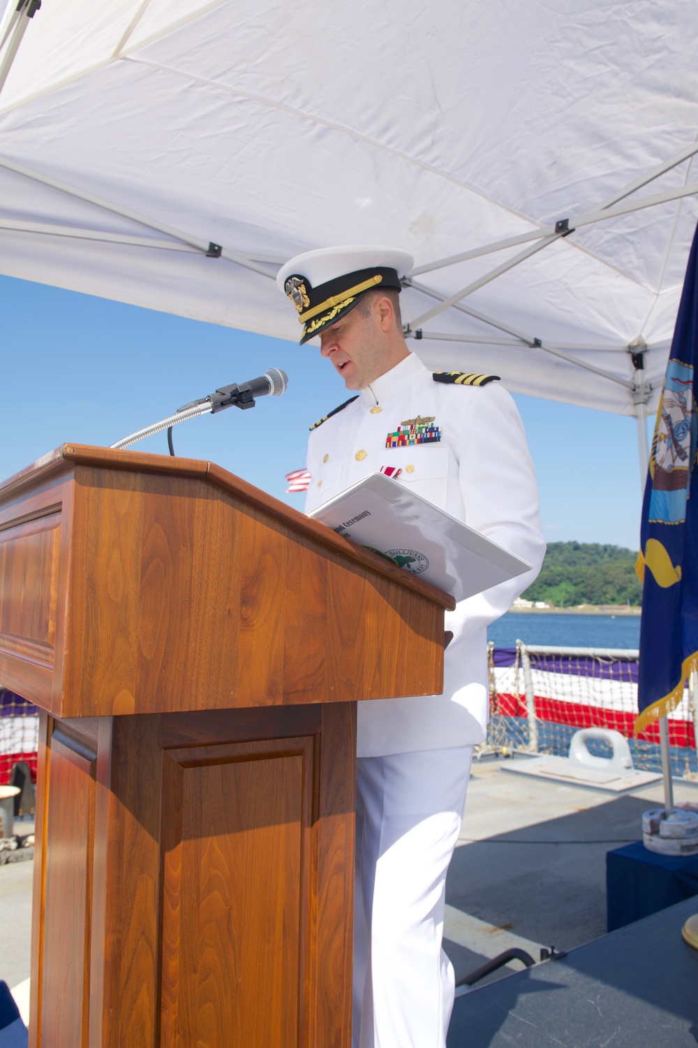 USS The Sullivans Change of Command 2021