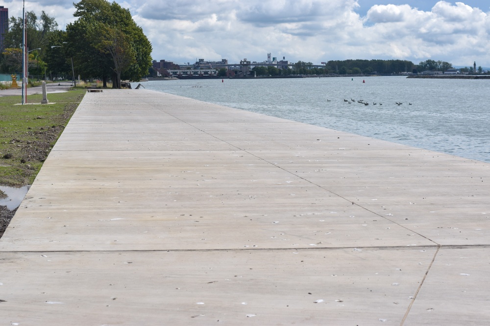 LaSalle Park/Ralph C. Wilson Jr. Centennial Park shoreline protection project, September 2021