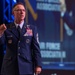 Chief Master Sergeant of the Space Force Roger A. Towberman speaks at the Air Force Association Air, Space and Cyber Conference