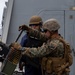 U.S. Marines and Sailors conduct machine gun training aboard USS John P. Murtha