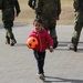Afghan evacuees receive cold weather clothes