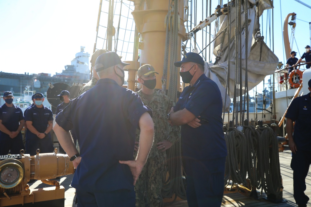 Coast Guard Cutter Eagle departs Portsmouth, Virginia