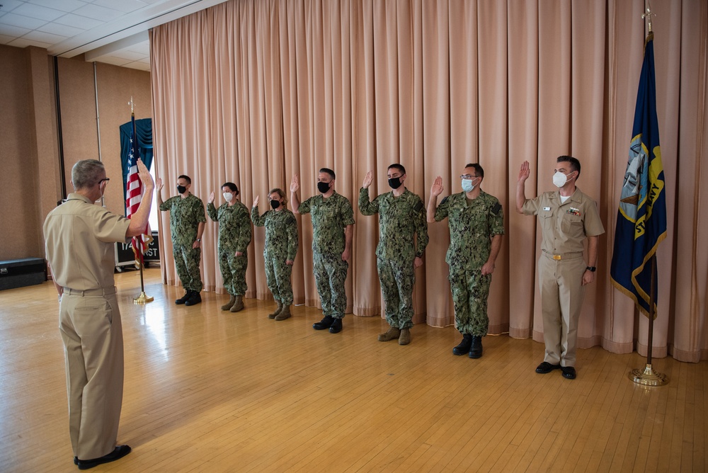 Navy Band Sailors reenlist
