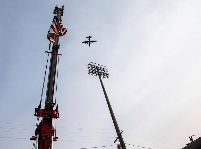 908th Airlift Wing remembers 9/11 with flyover