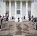 Prime Minister Boris Johnson of the United Kingdom Participates in an Armed Forces Full Honors Wreath-Laying Ceremony at the Tomb of the Unknown Soldier