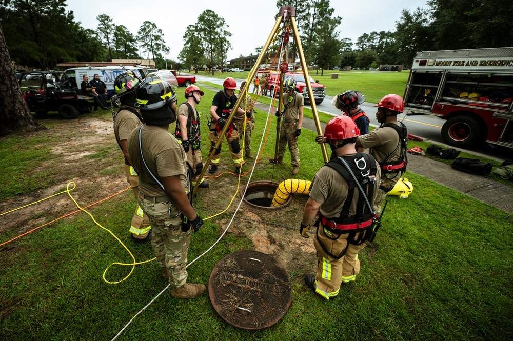 DVIDS - Images - Low Frequency, High Risk: 23 CES Firefighters Practice ...