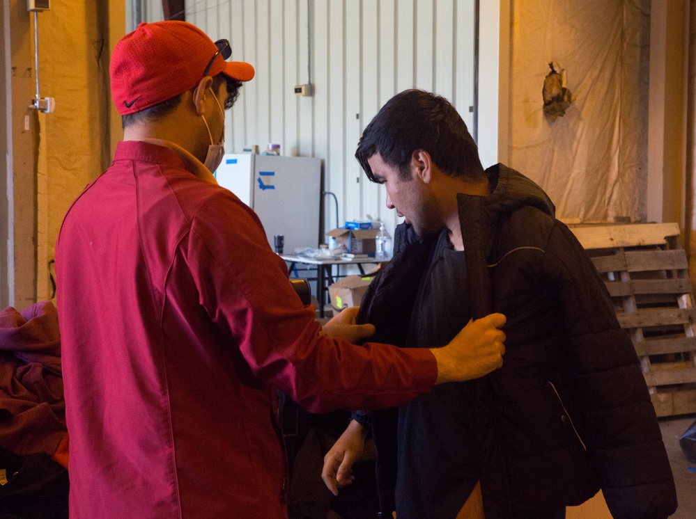 Afghans receive clothing donations