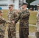 U.S. Service Members receive challenge coins