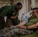Corpsmen conduct fresh whole blood transfusion demonstration