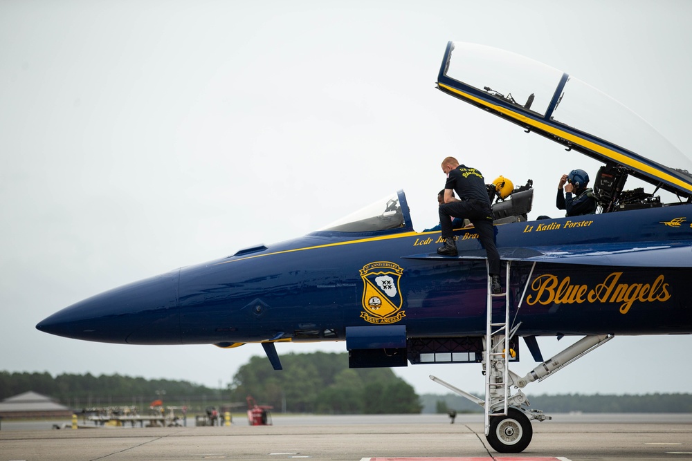 U.S. Navy Blue Angels visit MCAS Cherry Point