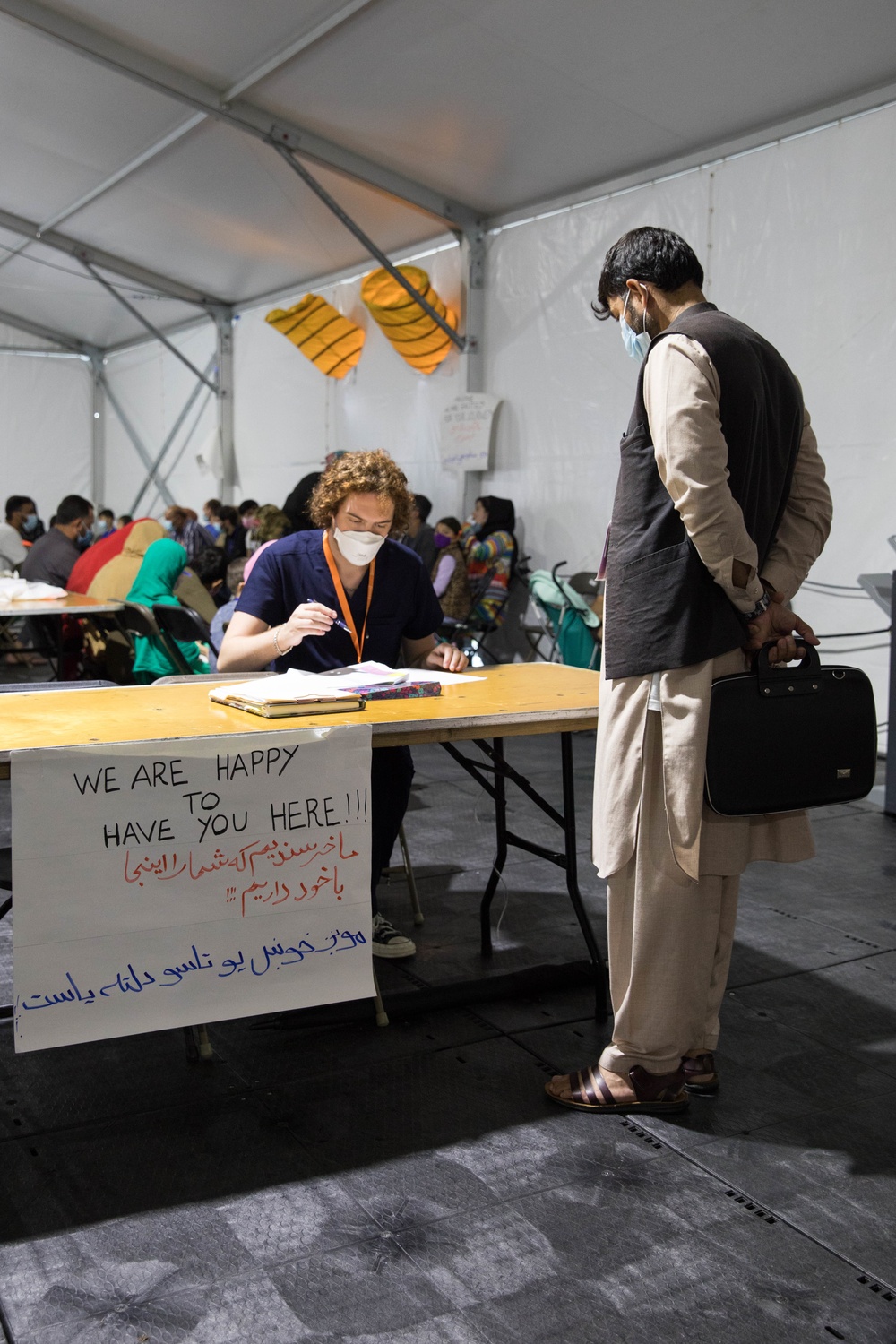 International SOS Nurses Help Process Afghans