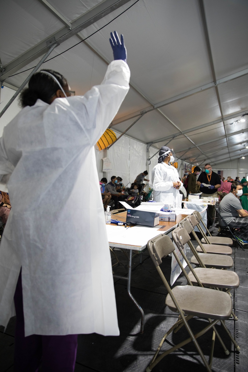 International SOS Nurses Help Process Afghans