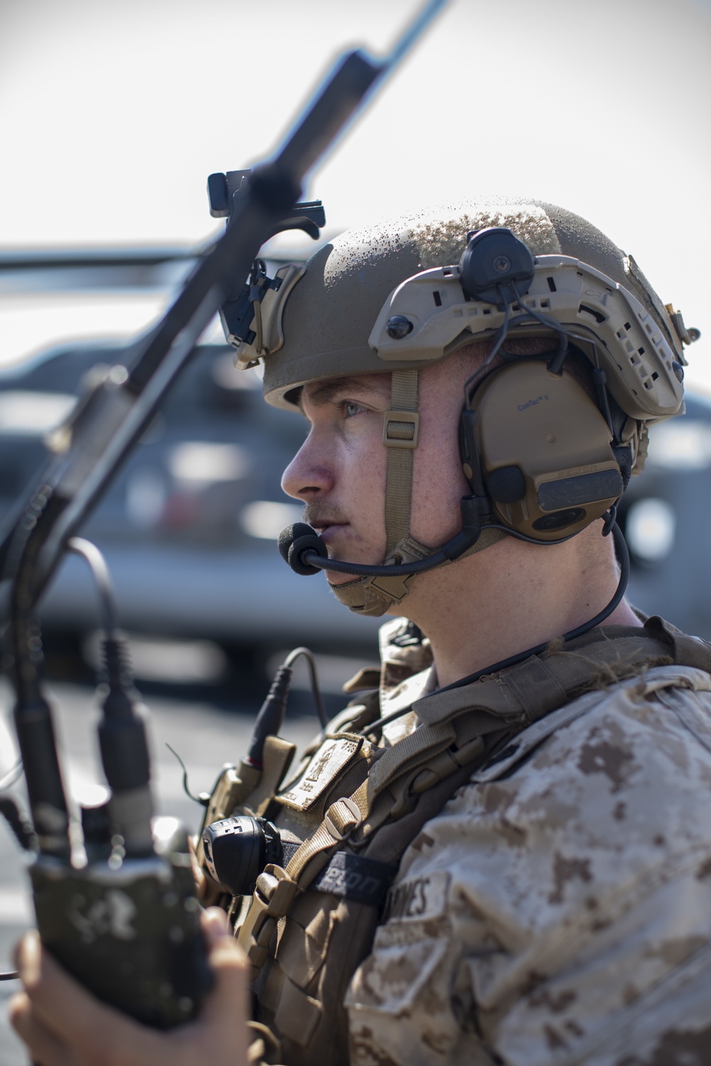 COMM check aboard USS Portland