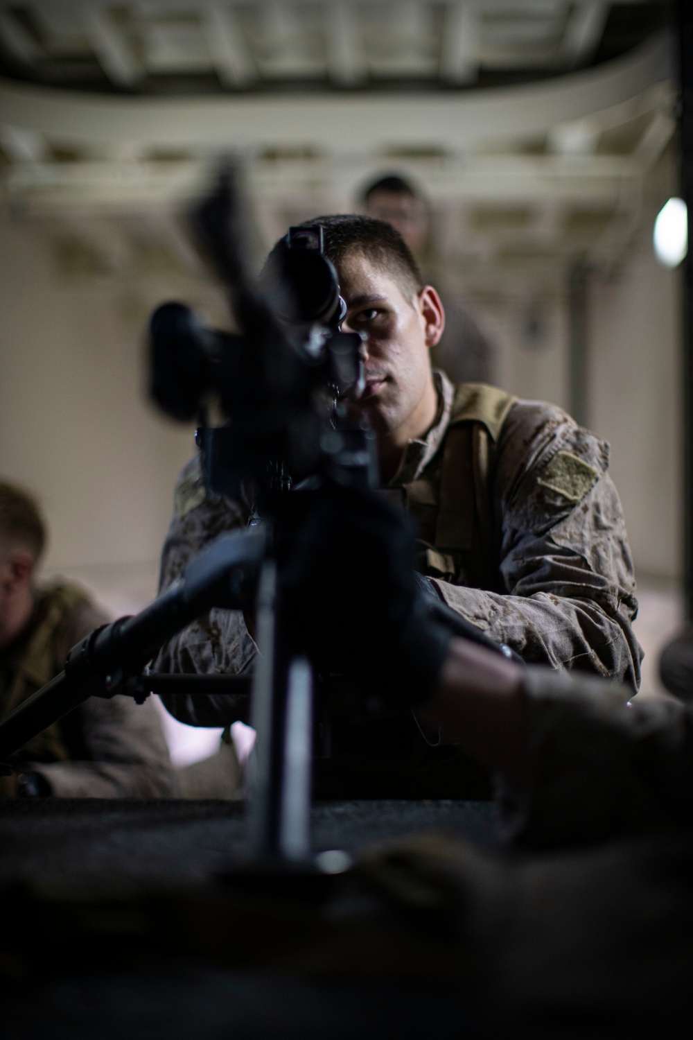 BLT 1/1 Machine gun training aboard USS Portland