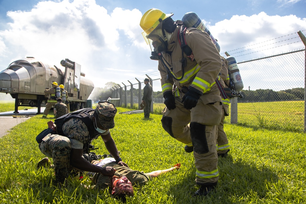 MCAS Futenma conducts aircraft mishap drill