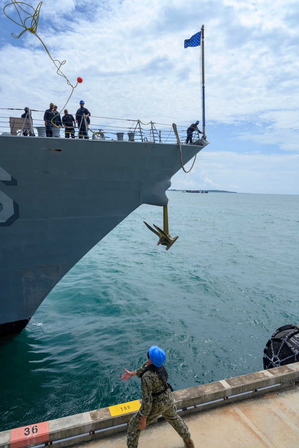 USS Stockdale Port Call at White Beach Naval Facility