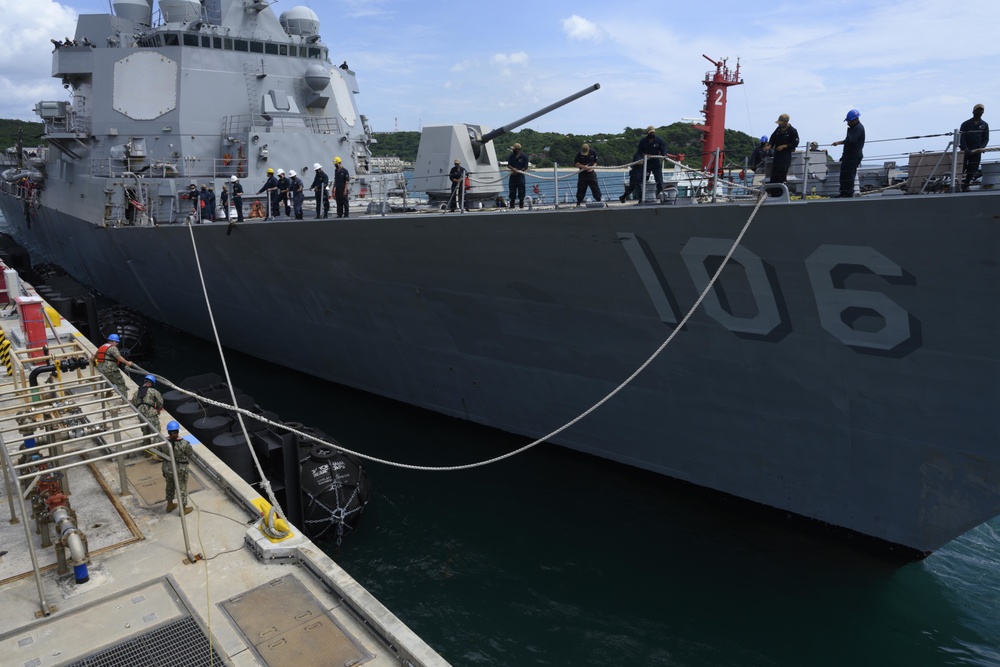 USS Stockdale Port Call at White Beach Naval Facility