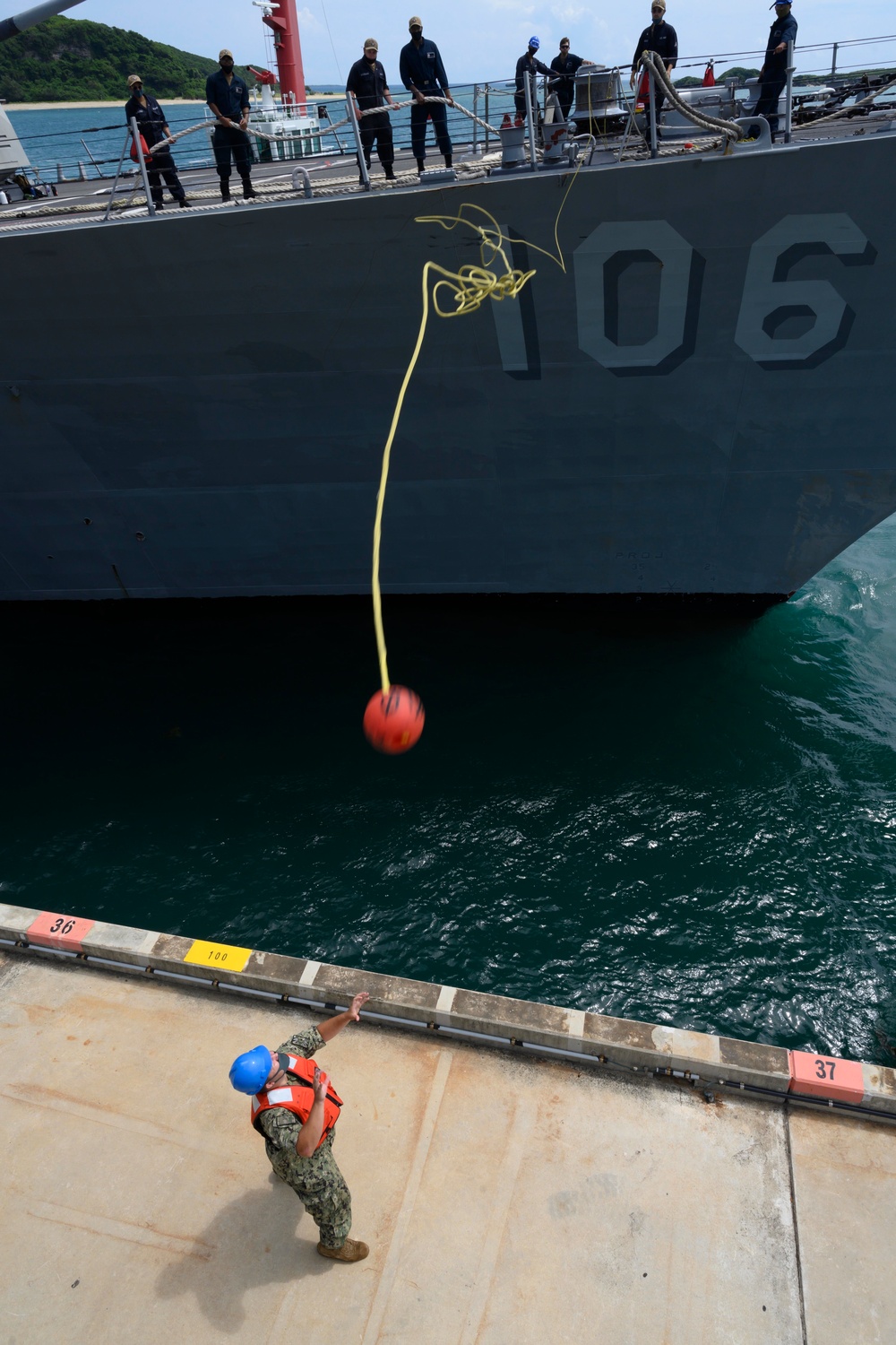 USS Stockdale Port Call at White Beach Naval Facility