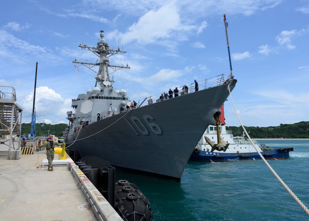 USS Stockdale Port Call at White Beach Naval Facility