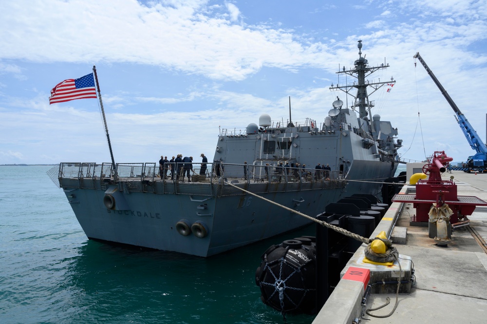 USS Stockdale Port Call at White Beach Naval Facility