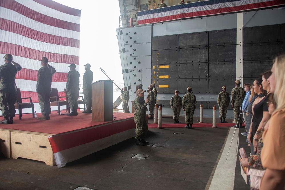 USS New Orleans Changes Command September, 2021