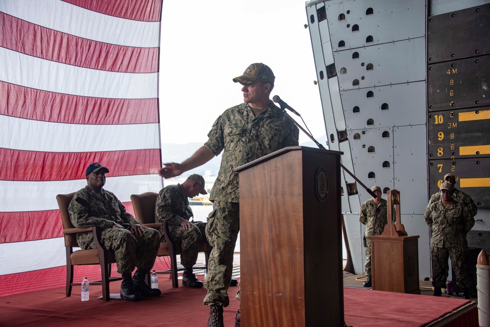 USS New Orleans Changes Command September, 2021