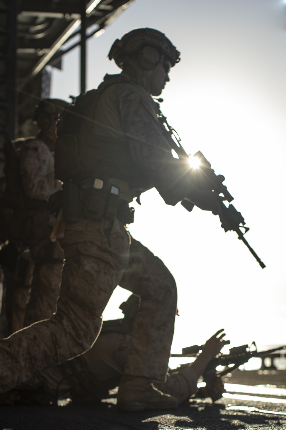 11th MEU ADRD conducts small arms range