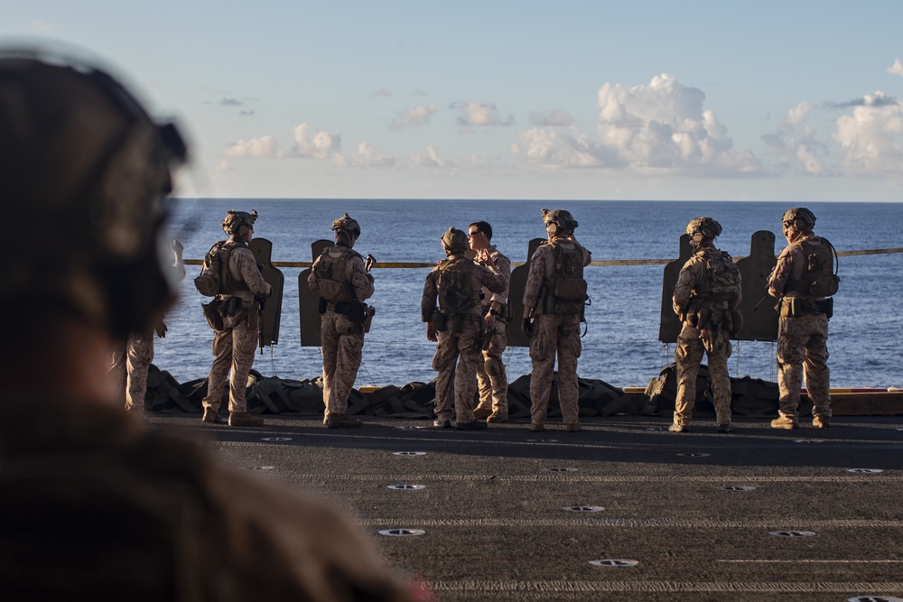 11th MEU ADRD conducts small arms range