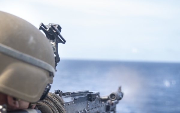 11th MEU Marines Conduct Crew-Served Weapons Training