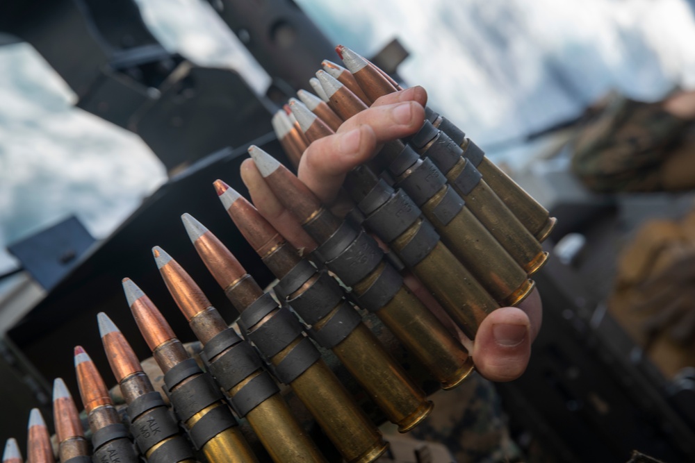 11th MEU Marines Conduct Crew-Served Weapons Training