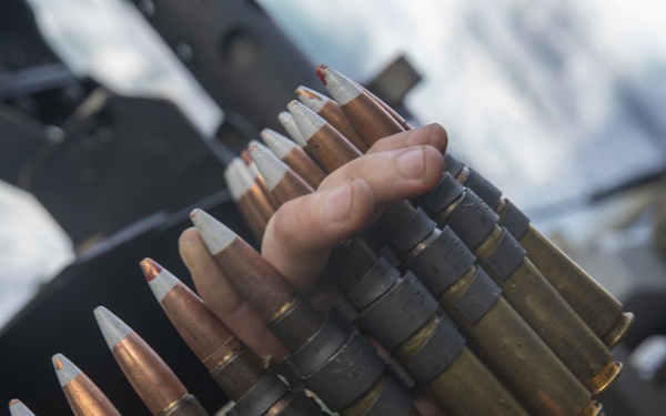 11th MEU Marines Conduct Crew-Served Weapons Training