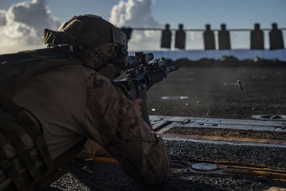 11th MEU ADRD conducts small arms range